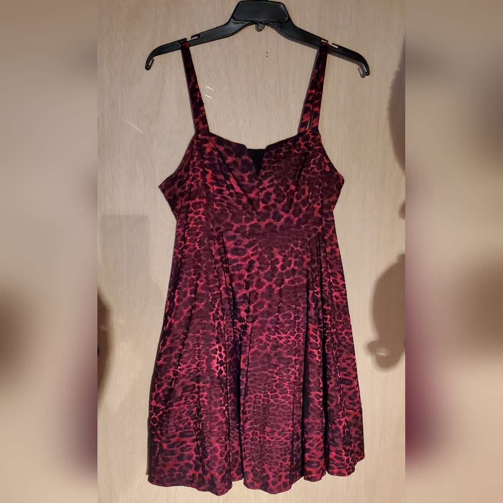 Torrid X Betsey Johnson Leopard Mini BabyDoll Dress, Size 14 NWT - Picture 4 of 9